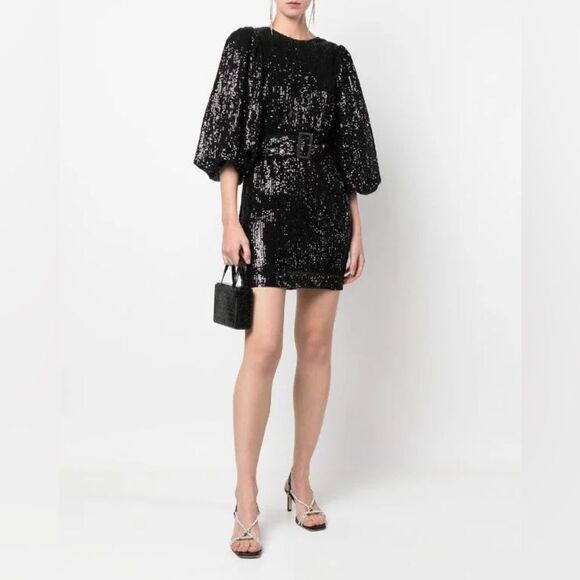 byTiMo mini Sequin Dress Black size XS - Picture 1 of 13